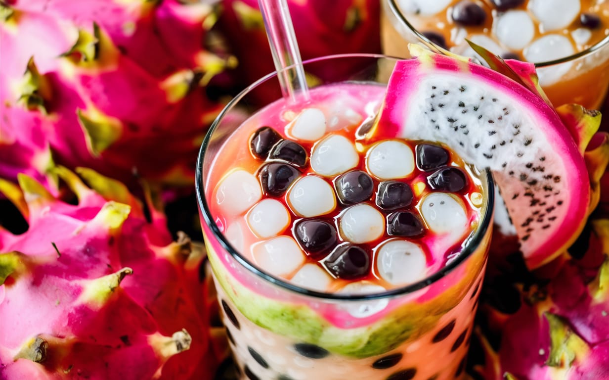 Dragon Fruit Boba: A Refreshing Classic Drink